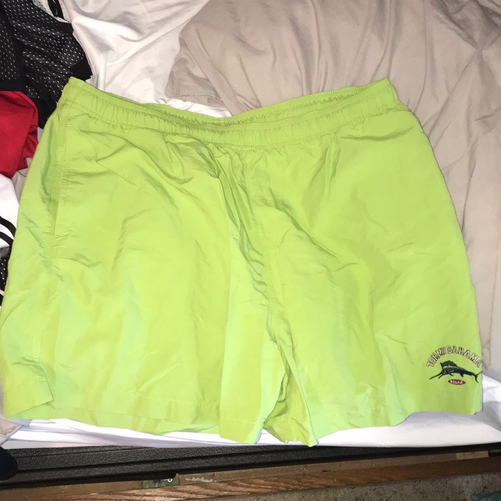 Bright Green Tommy Bahama Swim Trunks
